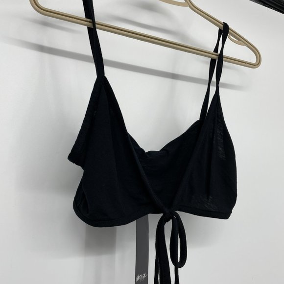 NWT Nasty Gal keep it up tie black bralette - Picture 13 of 13